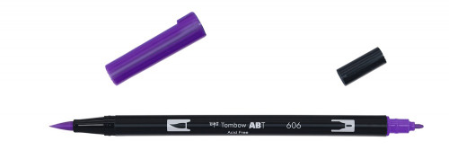 TOMBOW - ROTULADOR DOBLE PUNTA PINCEL VIOLETA (Ref.ABT-606)