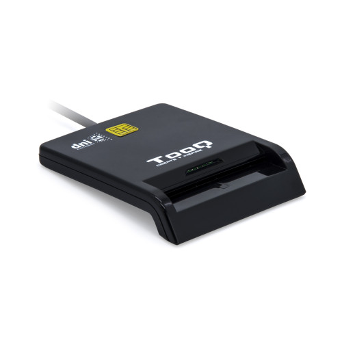 TOOQ - Lector de Tarjetas Inteligentes DNIe SIM USB-C, Negro (Ref.TQR-211B)