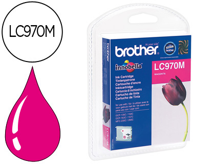 BROTHER - Cartuchos ORIGINALES Inyección De Tinta LC970M MG 0,3K (Ref.LC-970M)
