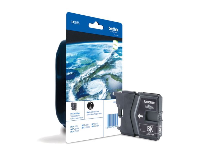 BROTHER - Cartuchos ORIGINALES Inyección De Tinta Negro (Ref.LC985BKBP)