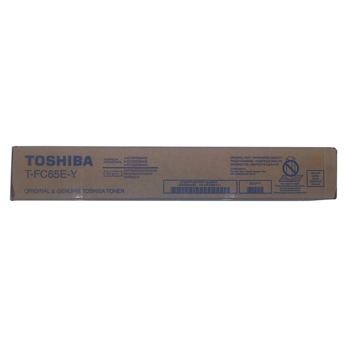 TOSHIBA - Toner AMARILLO e-STUDIO5540c/6540c/6550c (1 bote) Duracion 29500 paginas (Ref.T-FC65EY)