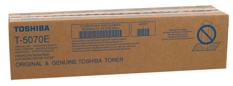 TOSHIBA - TONER NEGRO E-STUDIO 257, 307, 307 SERIES, 457 - T5070E (Ref.6AJ00000193/115)