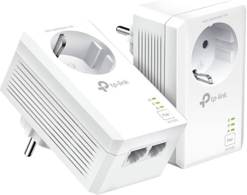 TP-LINK - KIT INICIAL AV1000 2-PUERTOS GIGABIT CON ENCHUFE INCORPORADO (Ref.TL-PA7027P KIT)