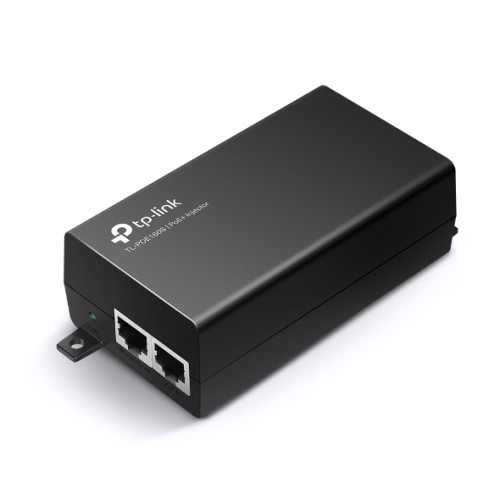 TP-LINK - PoE+ Injector Adapter. 1× Gigabit PoE Port, 1× Gigabit Non-PoE Port. (Ref. TL-PoE160S )