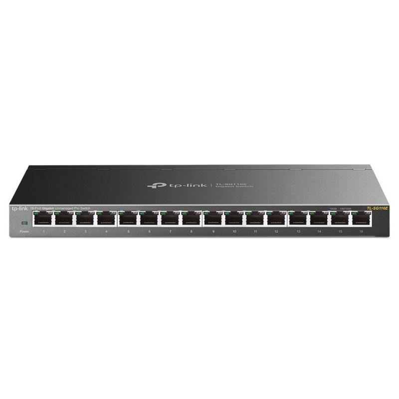 TP-LINK - No administrado Gigabit Ethernet (10/100/1000) Negro (Ref.TL-SG116E)