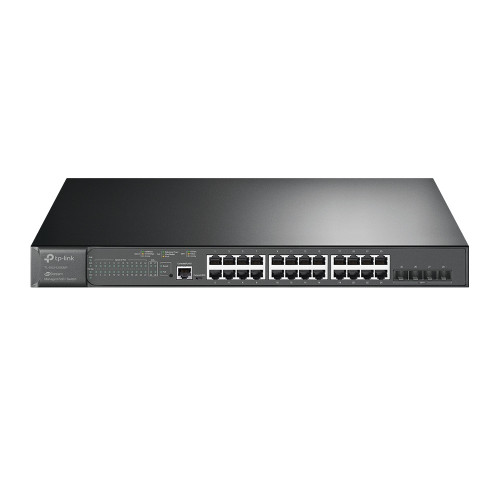 TP-LINK - switch Gestionado L2+ Gigabit Ethernet (10/100/1000) Energía sobre Ethernet (PoE) Negro (Ref.TL-SG3428XMP)