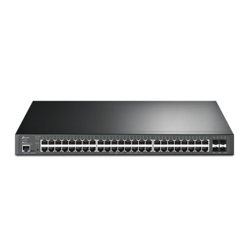 TP-LINK - JetStream PoE Switch Gestionado L2+ Gigabit Ethernet (10/100/1000) Energía sobre Ethernet (PoE) 1U Negro (Ref.TL-SG3452XP)