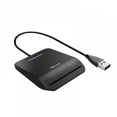TRUST - Primo lector de tarjeta inteligente Interior Negro CardBus+USB 2.0 (Ref.23890)