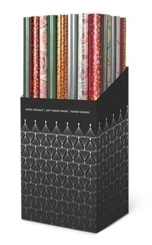 TV - PAPEL de REGALO ROLLO 0,7x1,5 m (CAJA de 60) GOFRADO DECORADO (Ref.CRG9407015015)