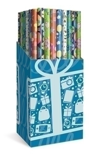 TV - PAPEL de REGALO ROLLO 0,7x2 m (CAJA de 60) INFANTIL (Ref.CRW3107020015)