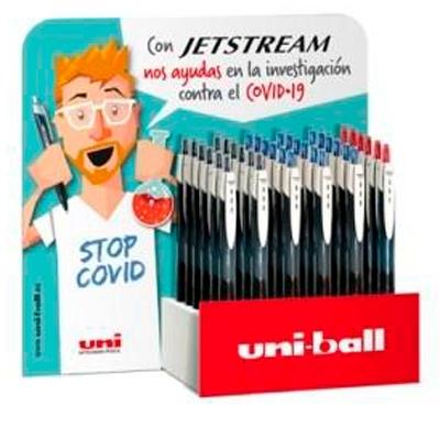UNI-BALL - UNIBALL EXPOSITOR ROLLERBALL JETSTREAM SPORT SXN-150 RETRÁCTIL ROJO-NEGRO-AZUL -36U- (Ref.182634707)