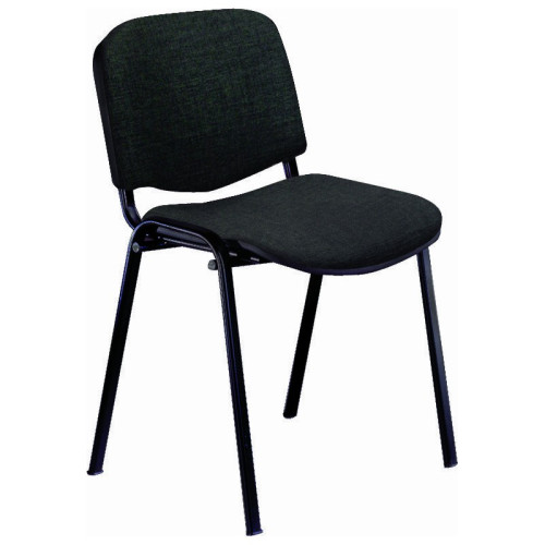 UNISIT - SILLA CONFIDENTE RODANO TAPIZADA NEGRA (Ref.D5S/EN)