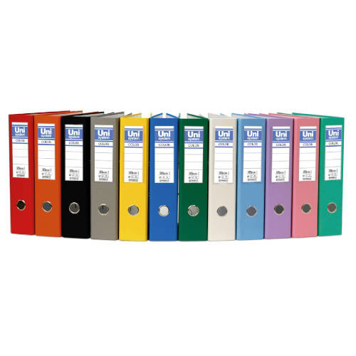 UNISYSTEM - ARCHIVADOR palanca CARTON FORRADO RADO Fº 65mm LILA (Ref.17279835)