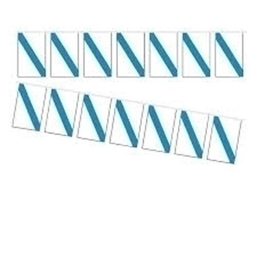 VERBENERA - BANDERAS PLASTICO GALLEGA B-50 MTS (dos tiras de 25 metros) (Ref.60033)