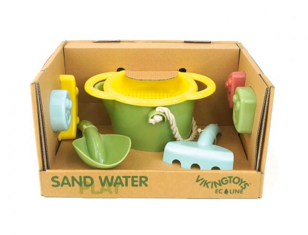 VIKINGTOYS - SET DE PLAYA ECOLINE ECOLOGICO Y RECICLABLE 7 PIEZAS (Ref.20-82041)