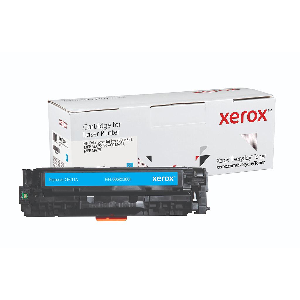 XEROX - TONER CYAN PARA HP LASERJET PRO 300 400 COLOR / M 351 A / MFP / M 375 NW / M 451 DN / DW / NW - 305A (CE411A) (Ref.006R03804)