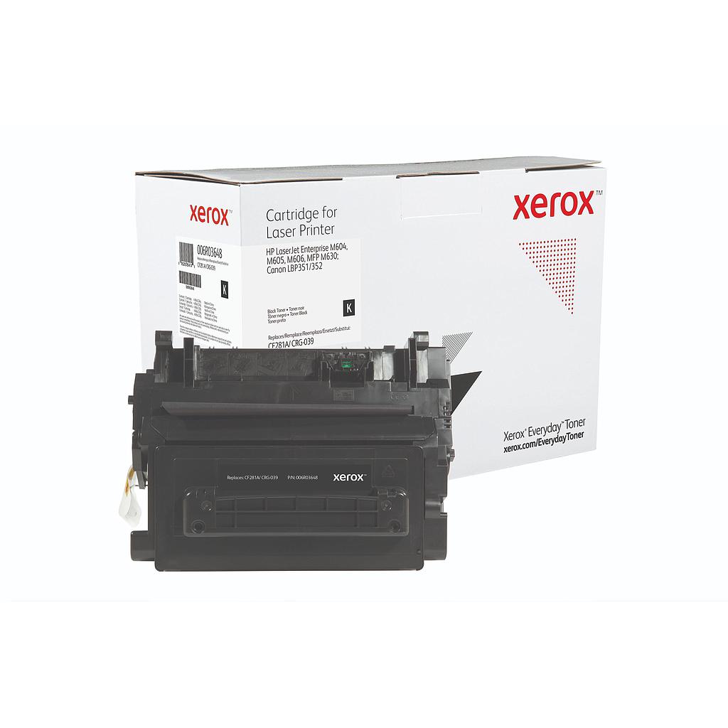 XEROX - TONER NEGRO PARA HP LASERJET ENTERPRISE M604, M605, M606, M625, M630 SERIES (CF281A) (Ref.006R03648)
