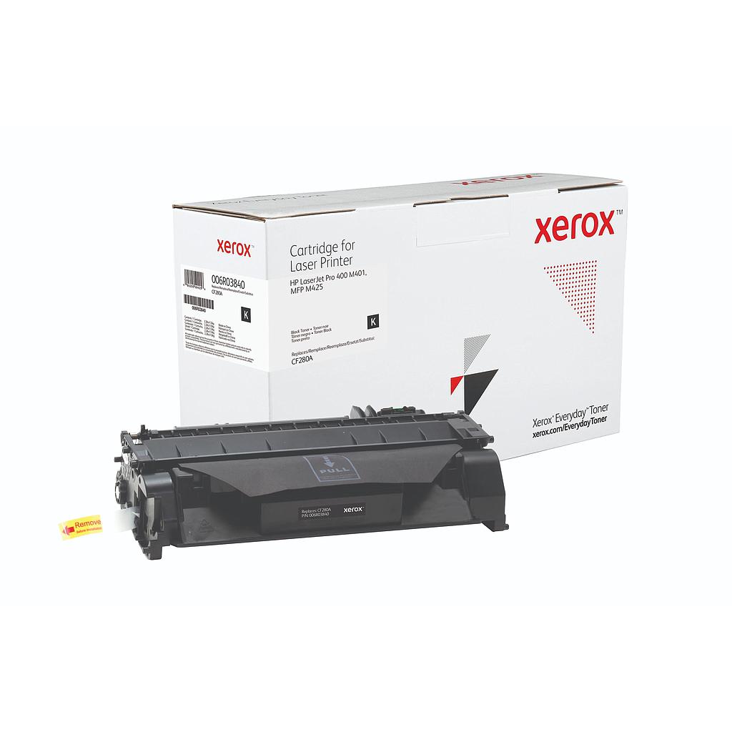 XEROX - TONER NEGRO PARA HP LJ M401, M425 SERIES CAPACIDAD STANDARD 80A (CF280A) (Ref.006R03840)