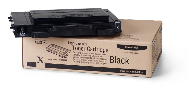 XEROX - Toner TEKTRONIX Phaser 6100 Negro Alta Capacidad (Ref.106R00684)