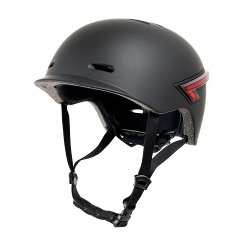YOUIN - CASCO CON LED TRASTERO Y MANDO BLUETOOTH – L NEGRO (Ref.MA1015)