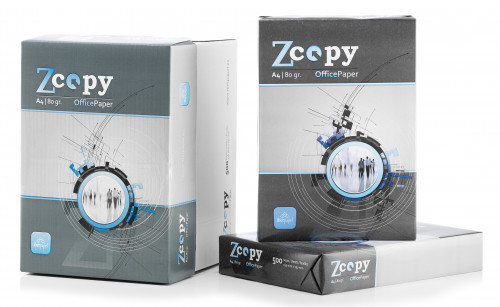 ZCOPY - PAPEL A4 - 80g - Blancura CIE 146 - Paquete 500h (Ref.ZCOPY80GR)