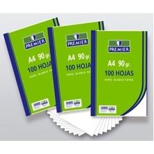 ZORRILLA - RECAMBIO 100 HOJAS FOLIO 4 TALADROS 90GR LISO PAPEL BLANCO (Ref.C510-A4-90)