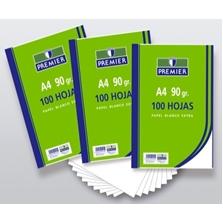 ZORRILLA - RECAMBIO PREMIER 100 HOJAS A4 LISO 90GR PAPEL BLANCO EXTRA (Ref.1025/100-A4-G)