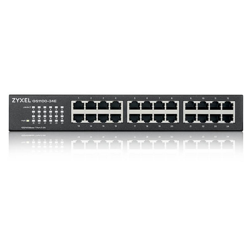 ZYXEL - GS1100-24E No administrado Gigabit Ethernet (10/100/1000) Negro (Ref.GS1100-24E-EU0103F)