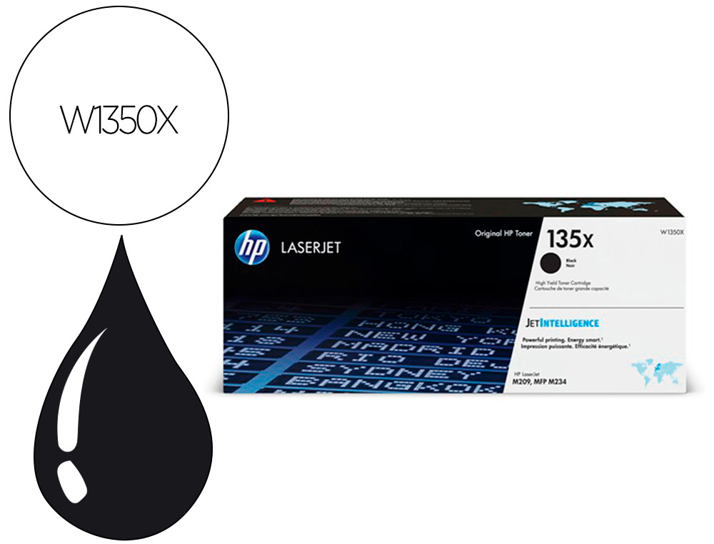 HP ( HEWLETT PACKARD ) - TONER 135A LASERJET M209 / MFP M234 NEGRO 2400 PAGINAS (Ref.W1350X)