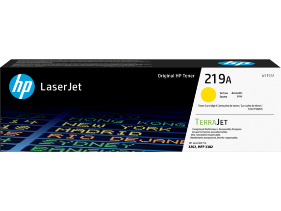 HP ( HEWLETT PACKARD ) - Toner ORIGINAL LaserJet 219A - Amarillo - 1.200pag. (Ref.W2192A)