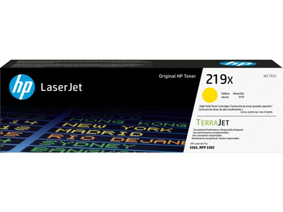 HP ( HEWLETT PACKARD ) - Toner ORIGINAL LaserJet 219X - Amarillo - Alta Capacidad 2.500pag. (Ref.W2192X)