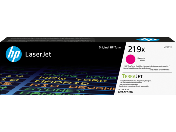 HP ( HEWLETT PACKARD ) - Toner ORIGINAL LaserJet 219X - Magenta - Alta Capacidad 2.500pag. (Ref.W2193X)