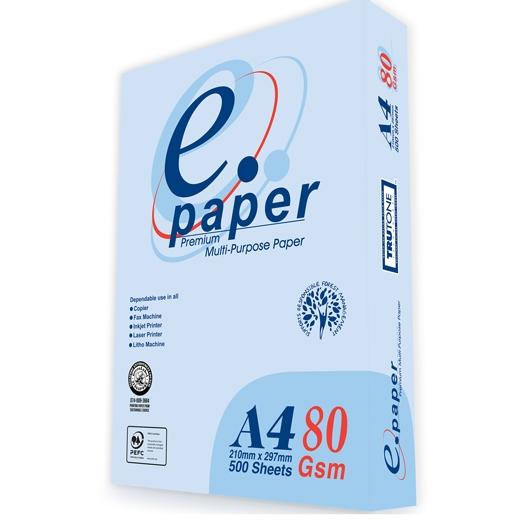 E PAPER - PAPEL A4 - 80g - Blancura CIE 145 - Paquete 500h (Ref.59472)
