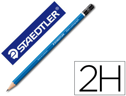 STAEDTLER - LAPICES DE GRAFITO MARS LUMOGRAPH 100 2H UNIDAD (Ref.100-2H)
