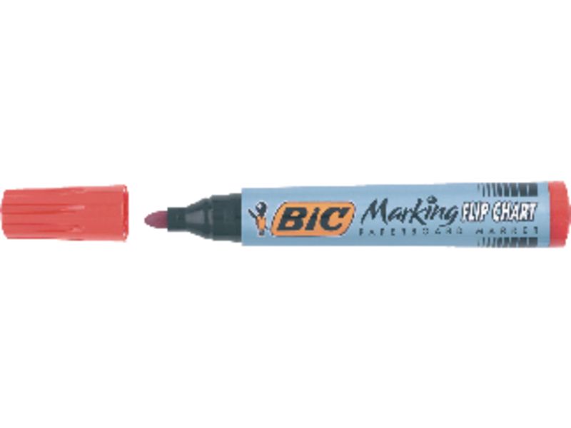BIC - Marcador permanente 2000 Trazo 1.7mm Punta conica Tinta base alcohol Rojo 820913 (Ref.8209133)