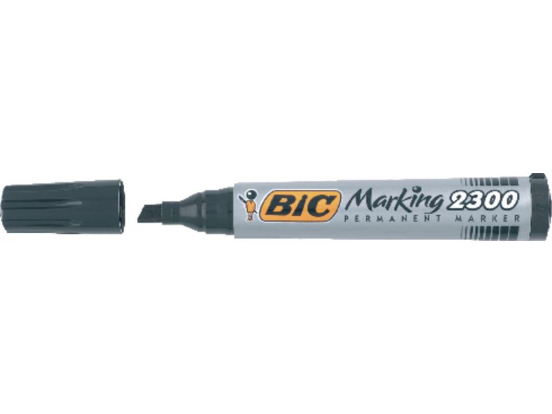 BIC - Marcador PERMANENTE 2300 PUNTA BISELADA TRAZO 3 - 5.5 MM. NEGRO 820926 (Ref.8209263)