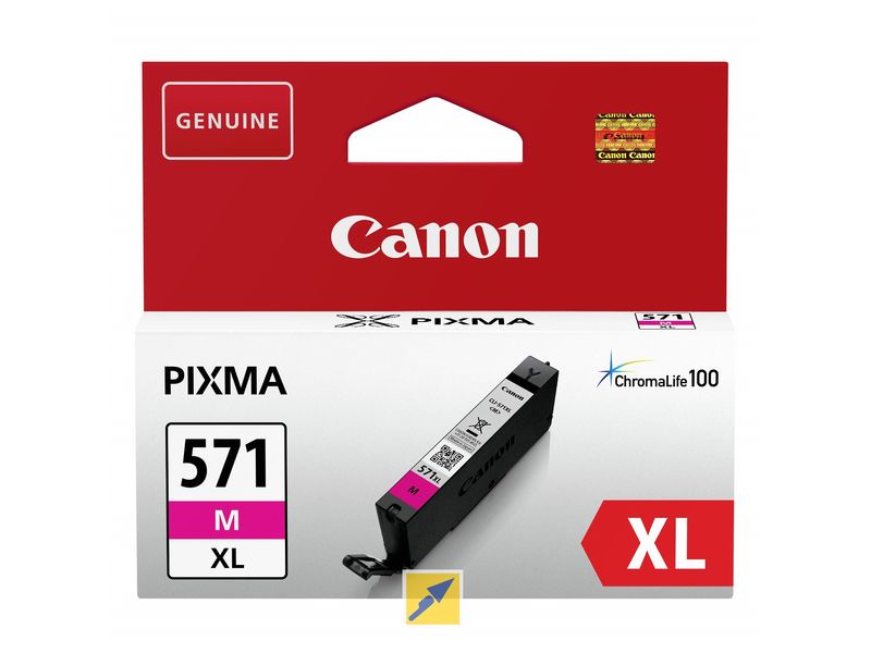 CANON - Cartuchos ORIGINALES Inyección De Tinta magenta CLI-571XLM PIXMA MG57XX/MG68XX/MG77XX (Ref.0333C001)
