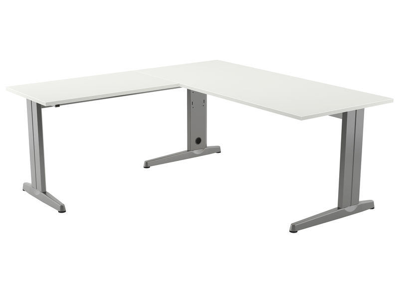 ROCADA - Ala Mesa Rectangular Metal Aluminio-Blanca 100X60 (Ref.2102AC04)