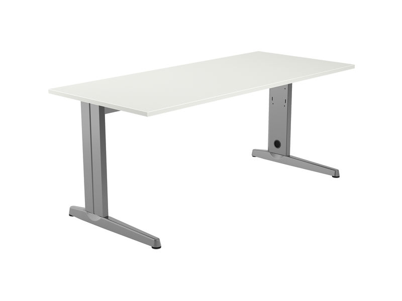 ROCADA - Mesa Rectangular Metal Aluminio-Blanco 140X80 (Ref.2001AC04)