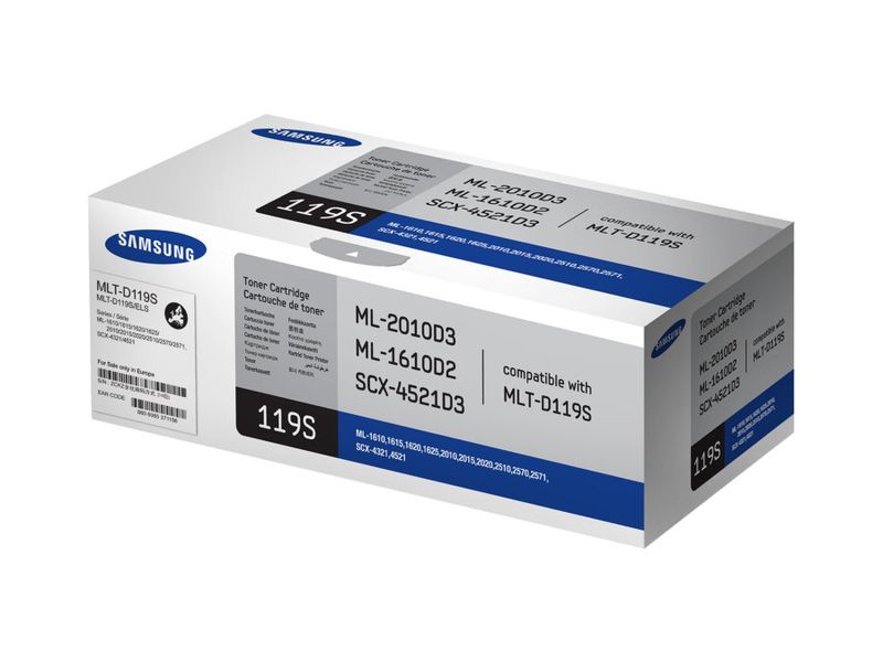 SAMSUNG - Toner Laser ORIGINALES 119S Negro (Ref.MLT-D119S/ELS)