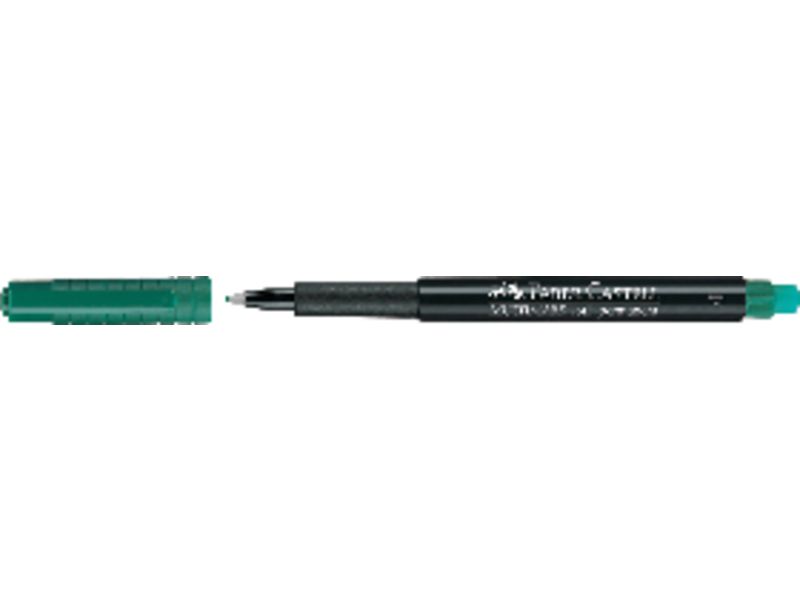 FABER CASTELL - Marcador permanente Multimark permanent Trazo 0.8mm Punta fina Verde (Ref.151363)