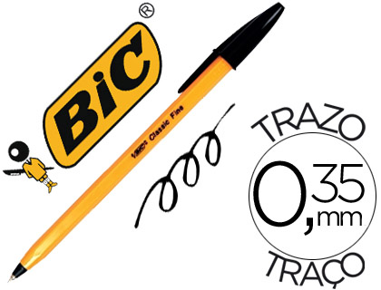 BIC - BOLIGRAFO NARANJA NEGRO (Ref.110114 / 8099231)