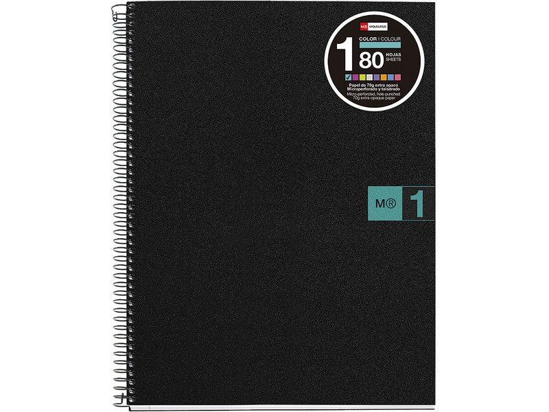 MIQUELRIUS - MIQUEL RIUS - Cuaderno 80h A4 Cuadricula 5x5 Verde (Ref.2474)