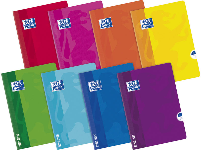 OXFORD - Libreta GRAPADA OPENFLEX A4 48H 90G PAUTADO SURTIDO (Ref.100105791)