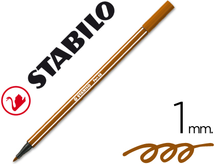 STABILO - ROTULADOR ACUARELABLE PEN 68 MARRON 1 MM (Ref.68/45)