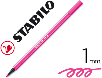 STABILO - ROTULADOR ACUARELABLE PEN 68 ROSA 1 MM (Ref.68/56)