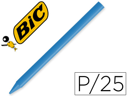 PLASTIDECOR - Caja 25 CERAS ES 06 AZUL CLARO (Ref.816981)