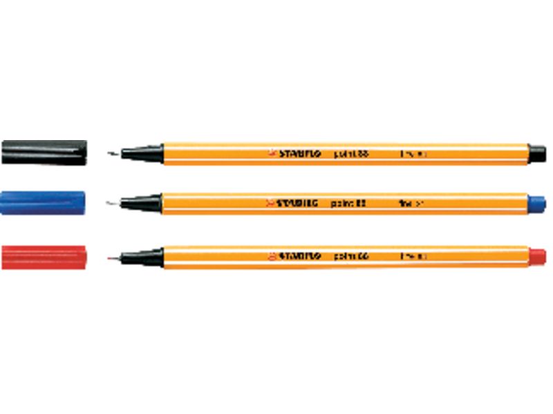 STABILO - Rotulador Punta de Fibra Point 88 Azul Trazo 0,4 mm (Ref.88/32)