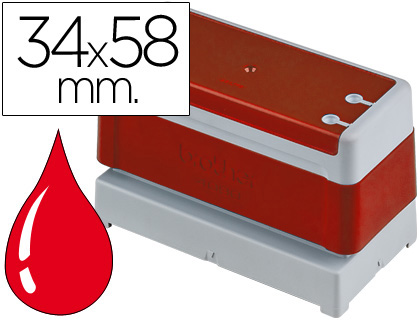 BROTHER - SELLO AUTOMATICO 34 MM X 58 MM ROJO (Ref.PR-3458-R)