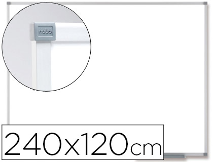 NOBO - PIZARRA BLANCA PRESTIGE MAGNETICA DE ACERO VITRIFICADO 240X120 CM (Ref.1902693)